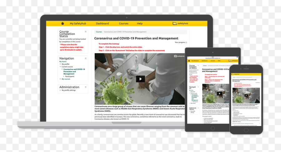 Online Safety Lms For Employee Training Management - Safetyhub Technology Applications Png,Chainsaw Arm Icon Injury