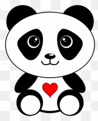 Clipart Panda Head - Clipart Panda Black And White Png,Bear Head Png