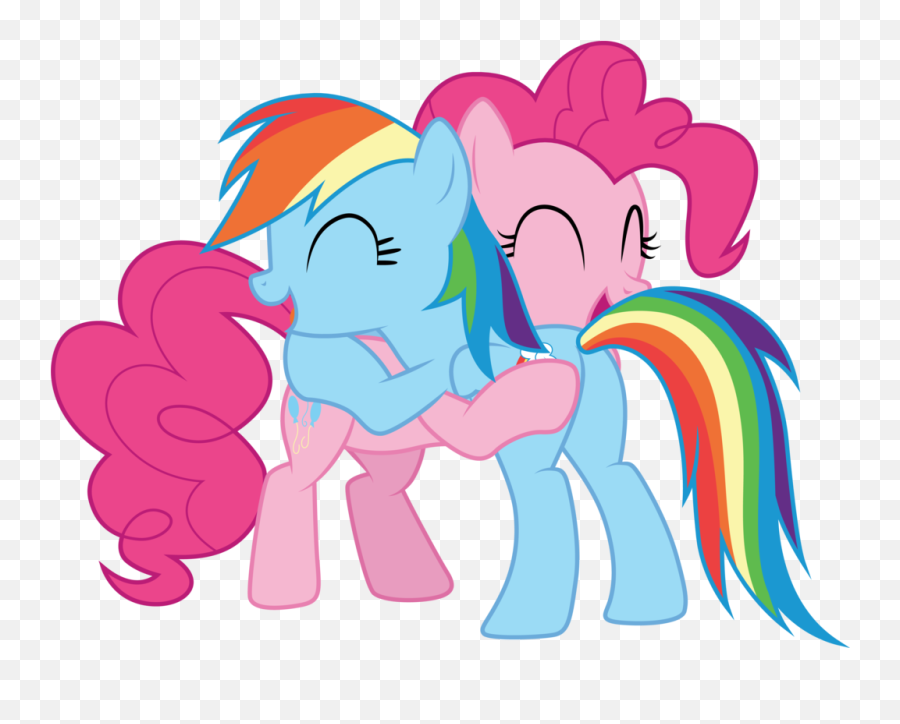 Clipart Rainbow Pony Picture 640547 - Rainbow Dash And Pinkie Pie Png,Pinkie Pie Png