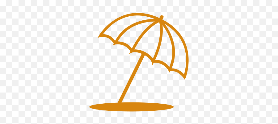 Beach Icon Umbrella - Girly Png,Umbrella Icon Png