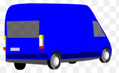 Bluecommercial Vehiclevan Png Clipart - Royalty Free SVG Panel