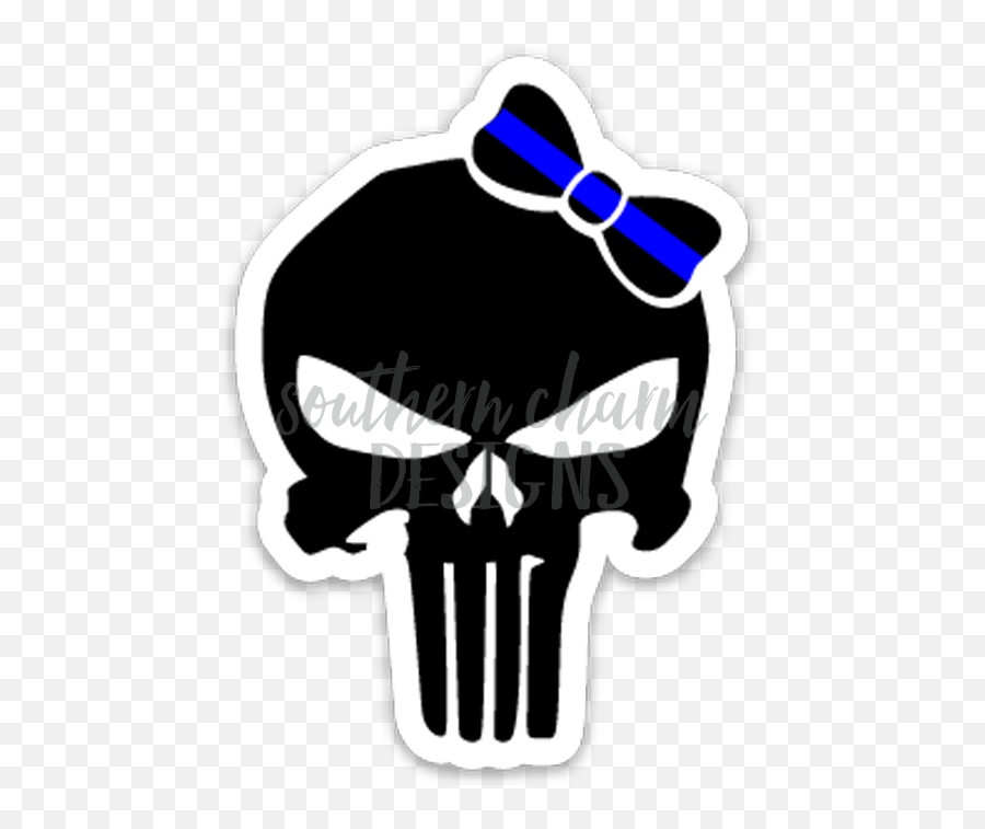 Punisher Decal Sticker Logo Graphic - Punisher Skull Png,Daredevil Logo Png