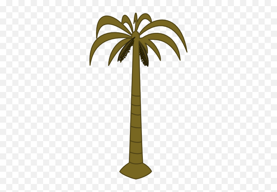 Coconut Palm Tree Clip Art - Palm Tree Clip Art Png,Palm Tree Outline Png