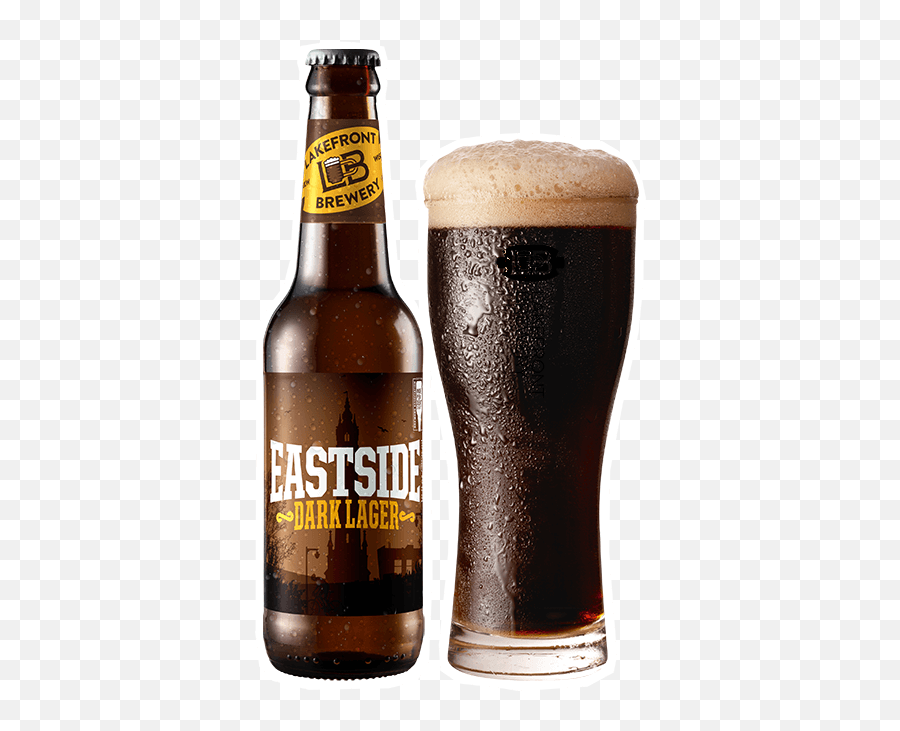 Eastside Dark - Beer Lakefront Brewery Lakefront Fuel Cafe Beer Png,Beer Bottle Transparent Background