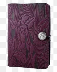 Oberon Design Leather Refillable Journal Cover Iris - Wallet png