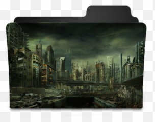 Dark Town Icon - Goodies Folder Icons SoftIconscom png