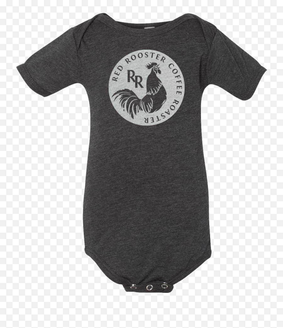 Charcoal Logo Onesie Red Rooster Coffee - Punxsutawney Phil Png,Rooster Logo