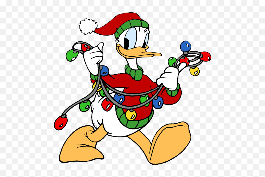 Ddccp50 Donald Duck Christmas Clipart Png Atypiques - Mag Daisy And Donald Christmas,Donald Duck Transparent