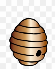 Beehive Honey Bee Sting Clip Art - Cartoon Bee Hive Png Animated Bee Hive Png,Sting Png