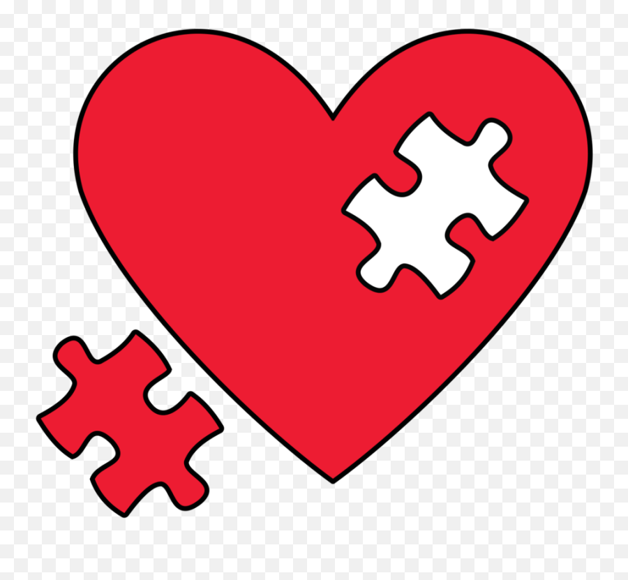 Broken Heart Png Emoji 1 Image - Transparent Heart Puzzle Png,Broken Heart Png