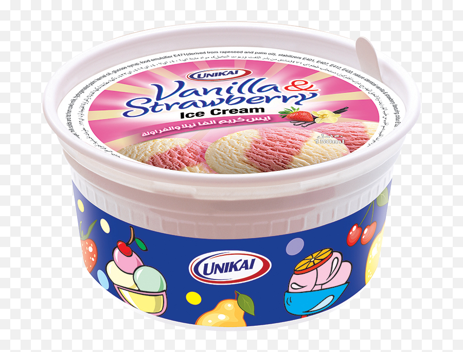 Strawberry Vanilla Ice Cream Cup - Cup Ice Cream Png,Ice Cream Cup Png