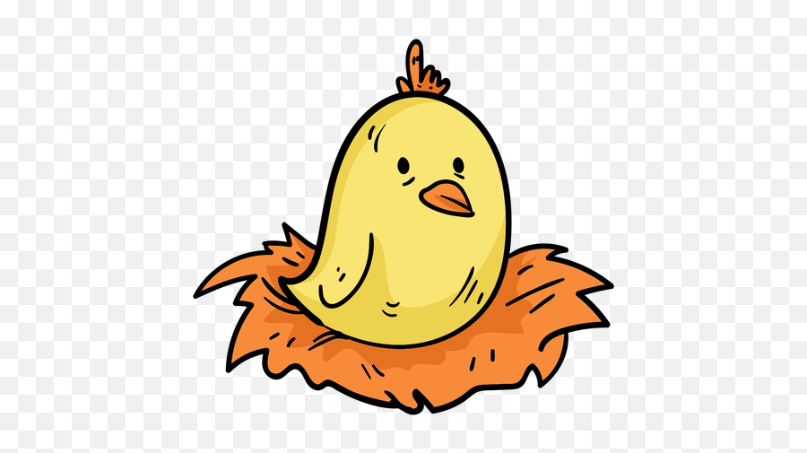 Transparent Png Svg Vector - Easter Chick In A Nest,Chick Png