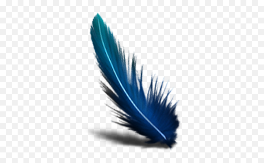 Blue Feather Transparent Background - Green Feather Transparent Background Png,Feather Transparent Background