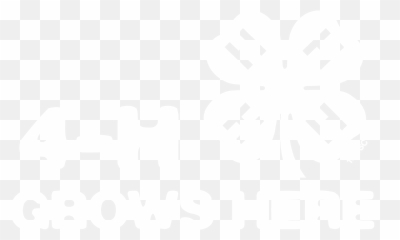 Logos - 4 H Grows Here Black And White png