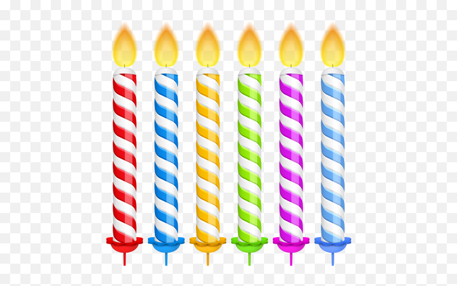 Transparent Birthday Candles - Transparent Background Birthday Candle Png,Candle Transparent Png