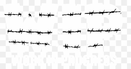 Barbed Wire Clip Art Fence Tape - barbed png Dick Figures