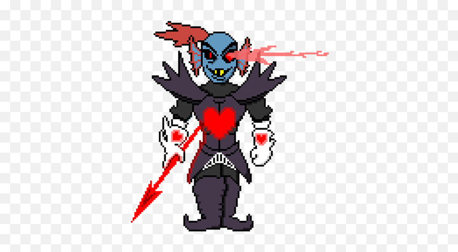 Undyne The Undying Soul Form - Roblox Undyne The Undying Pixel Art Grid Png,Undyne Png