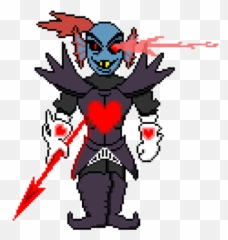 Undyne The Undying Soul Form - Roblox Undyne The Undying Pixel Art Grid Png,Undyne Png