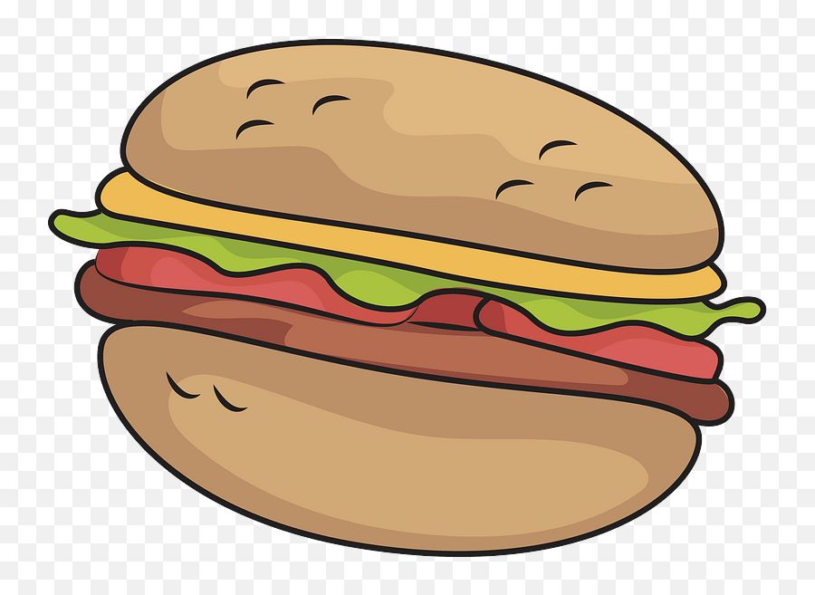 Hamburger Clipart Free Download Transparent Png Creazilla - Cheeseburger,Cheeseburger Png