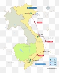 14 Day Vietnam Family Travel With Kids Landscape Culture - Vector Thailand Map Png,Vietnam Helmet Png