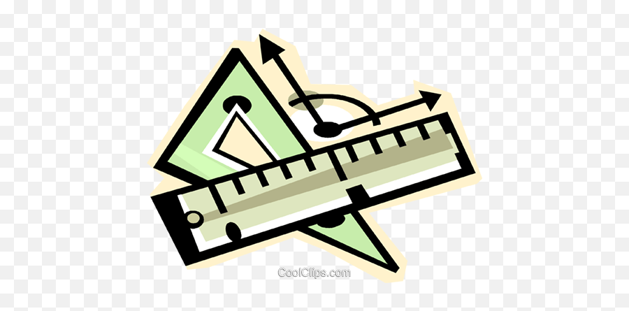 Download Ruler And Triangle Measurement Royalty Free Vector - Measurement Clipart Png,Ruler Clipart Png