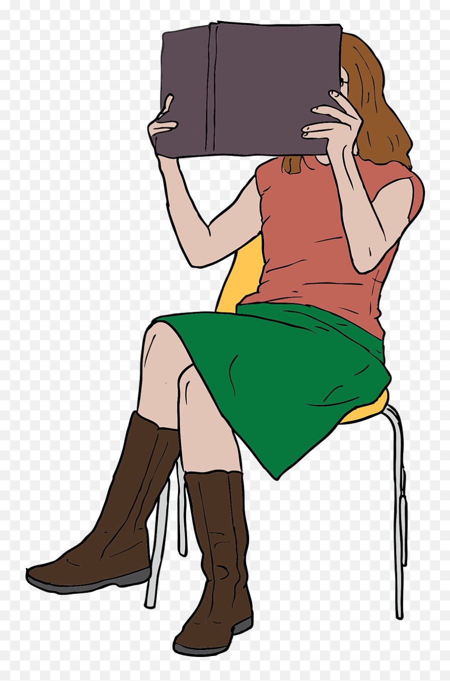 Woman Reading Png - Girl Woman Reading Book Lady Png Image Girl Reading Clip Art,Lady Png