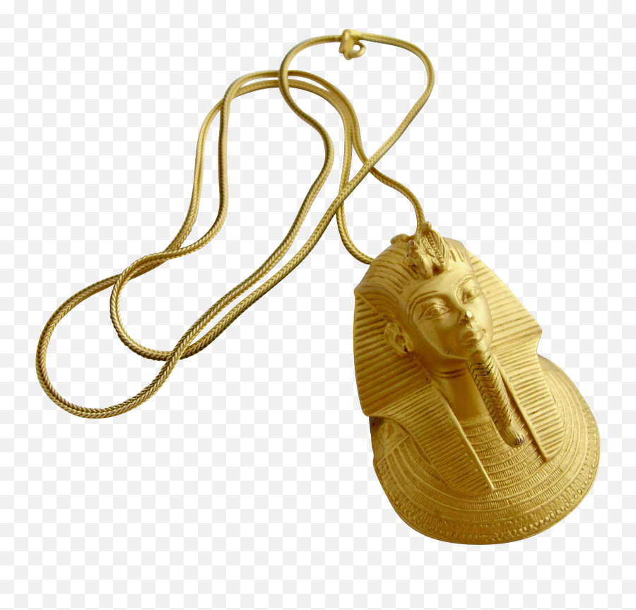 Vintage Mma King Tut Death Mask Pendant - Chain Png,King Tut Png