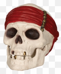 3d Pirate Skull Decor - Pirate Skull 3d Png,3d Skull Png