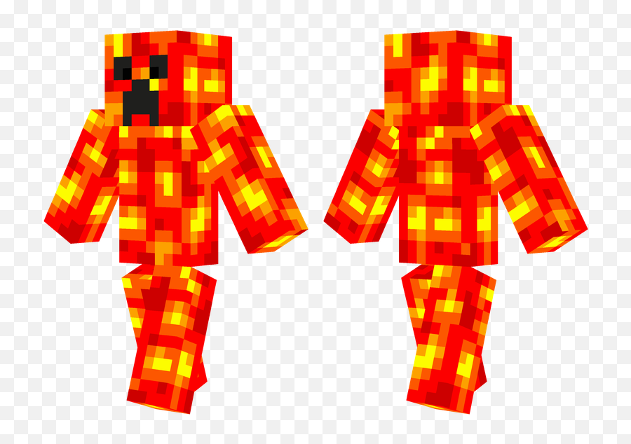 Lava Creeper Minecraft Skins - Free Minecraft Creeper Skins Png,Minecraft Lava Png