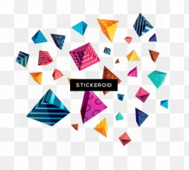 Download Shapes Abstract Overlay Pattern - Geometry PNG Blue Png Triangles