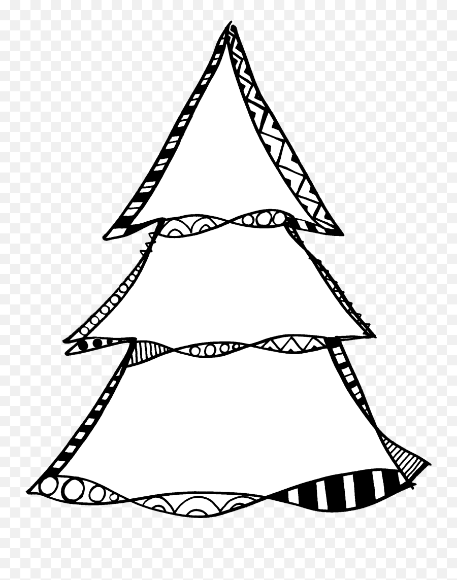 Christmas Tree Outline Free Digi Stamp - For Holiday Png,Christmas Tree Outline Png