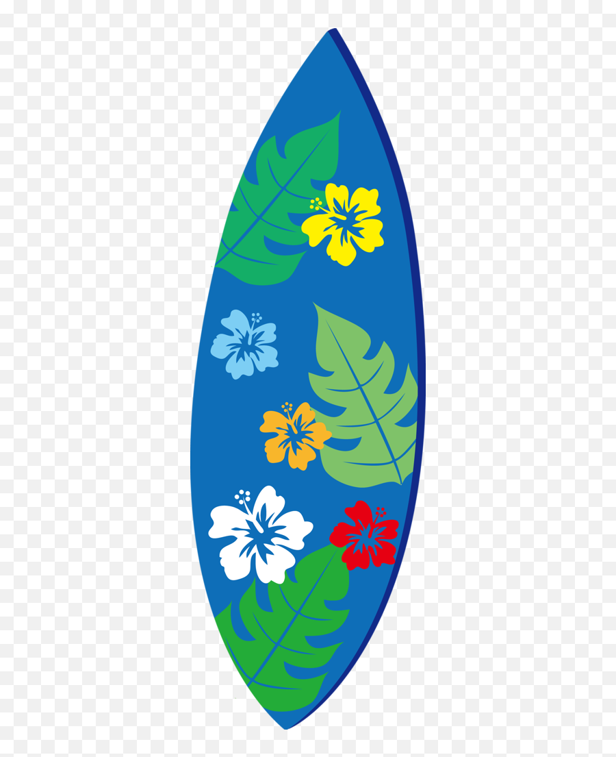 Luau Party Clipart - Surfing Board Hawaiian Cartoon Png,Aloha Png