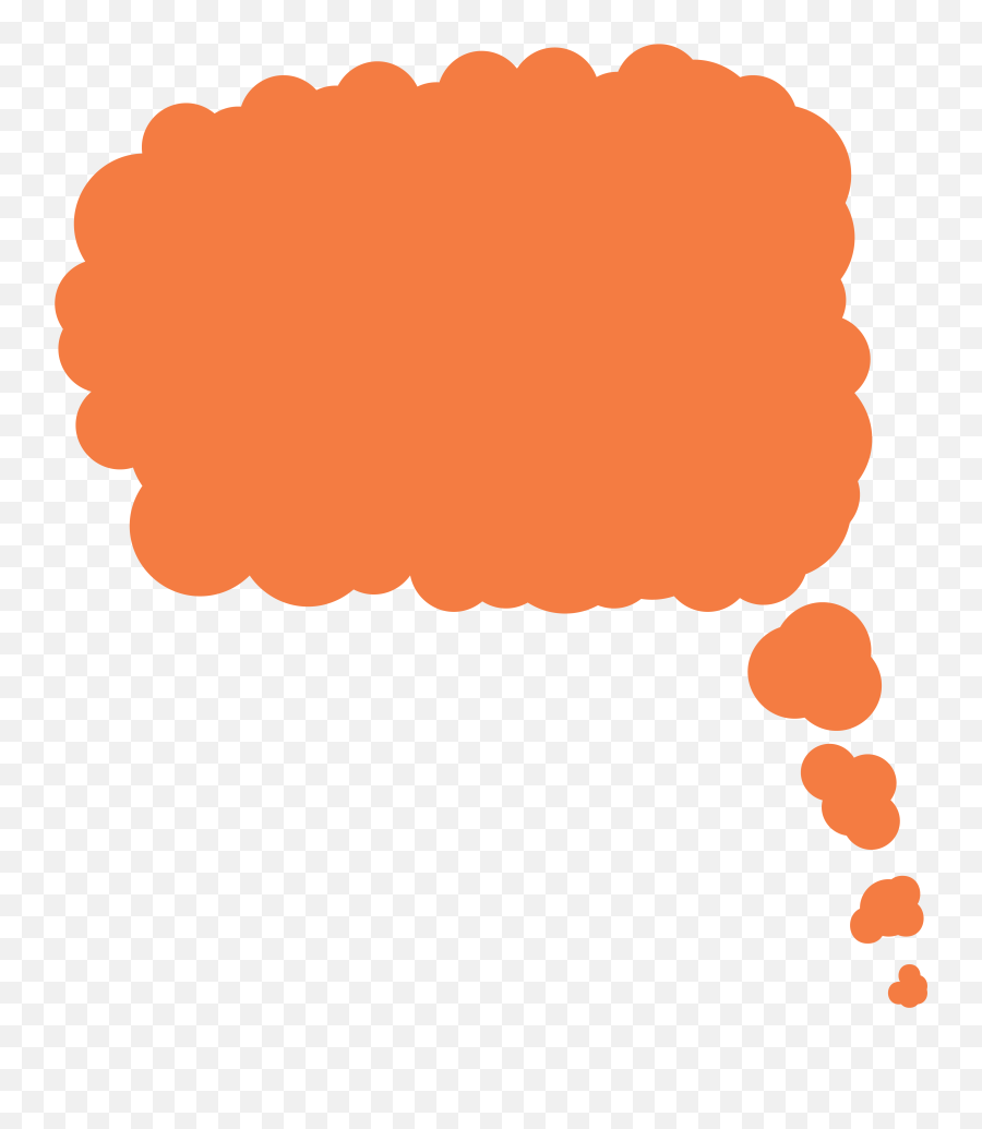 Speech Bubbles - Thought Bubblr Colored Background Png,Thinking Cloud Png