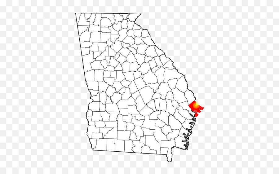 Filestate Of Georgia With Chatham County Highlighted - Map Providence Canyon Georgia Png,Mordecai Png