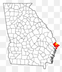 Filestate Of Georgia With Chatham County Highlighted - Map Providence Canyon Georgia Png,Mordecai Png