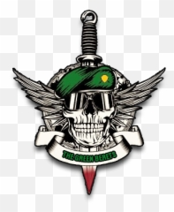 Download Hd The Green Beret Is An International Experienced - Green Beret Skull Logo Png,Beret Png