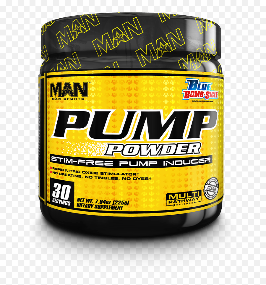 Pump Powder - Great Taste U0026 Great Pump Man Sports Bodybuilding Supplement Png,Pump It Up Logo
