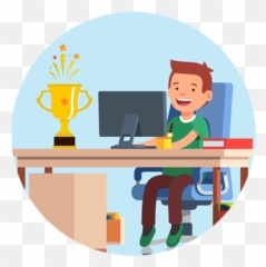 Typing Programs Agent - Kids Cartoon png