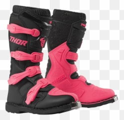 Thor Womens Pair Blitz Xp Textile Offroad Riding Dirt Bike Racing Boots - Motorcycle Red png