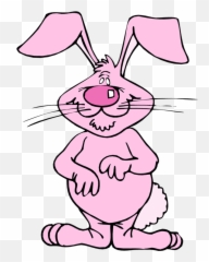 Bunny Ears Clip Art - Pink Rabbit Clipart png