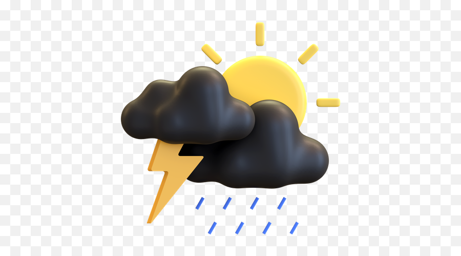 Cloud Storm Icon - Download In Glyph Style Language Png,Rainy Cloud Icon