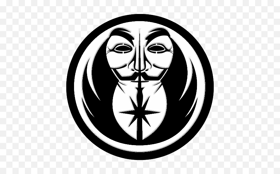 Download Grey Jedi Anonymous Logo By - Guy Fawkes Svg Png,Jedi Logo Png