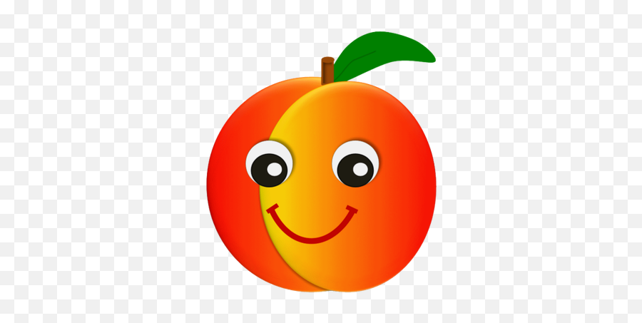 Cute Peach Clipart Clip Art Library - Cute Peach Clipart Transparent Peach Emoji Clipart Png,Peach Icon Png