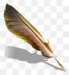Png Pen Fountain Feather Quill Hd Image - Writing