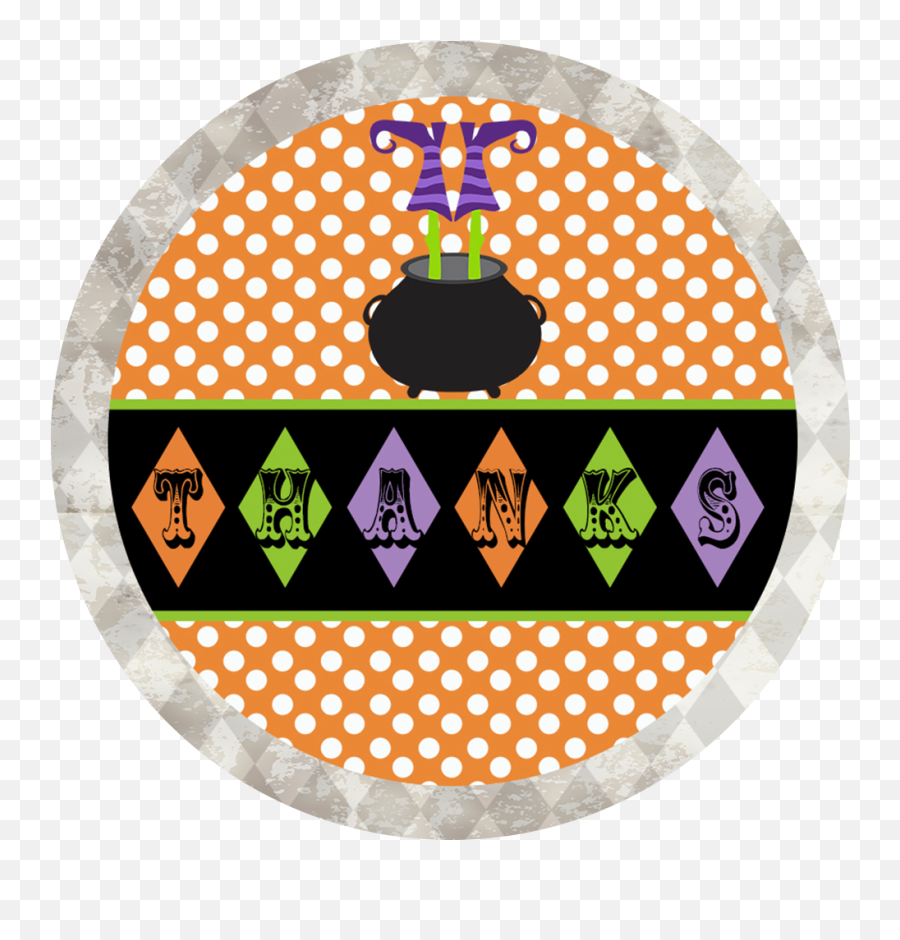 Witches Boot Thanks Circle Sticker Png Icon