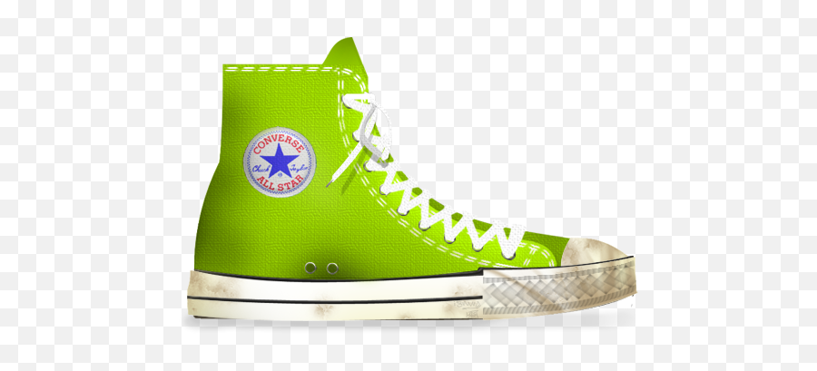 Converse Lime Dirty Icon Png Ico Or Icns Free Vector Icons - Red Converse Shoe Dirty,Lime Icon