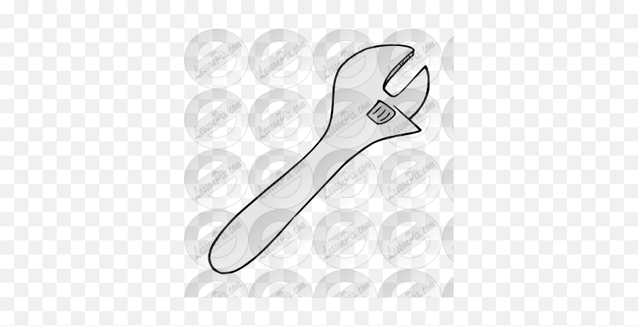 Wrench Picture For Classroom Therapy Use - Great Wrench Illustration Png,Wrench Clipart Png