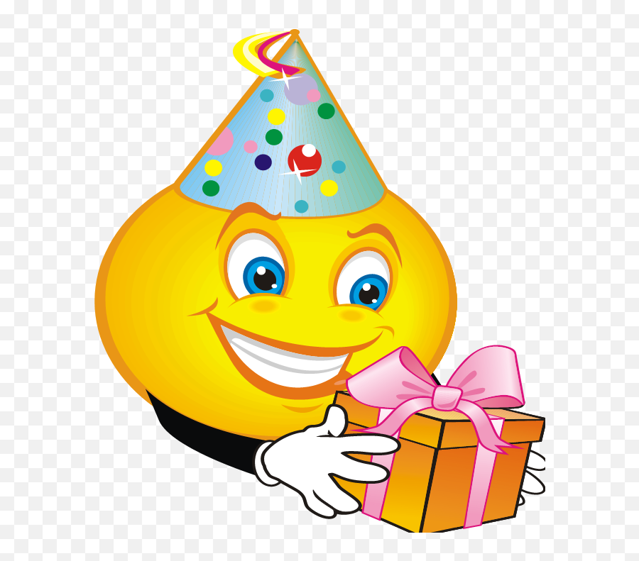 Clipart Birthday Emoji Transparent - Emoticon Birthday Png,Running Emoji Png