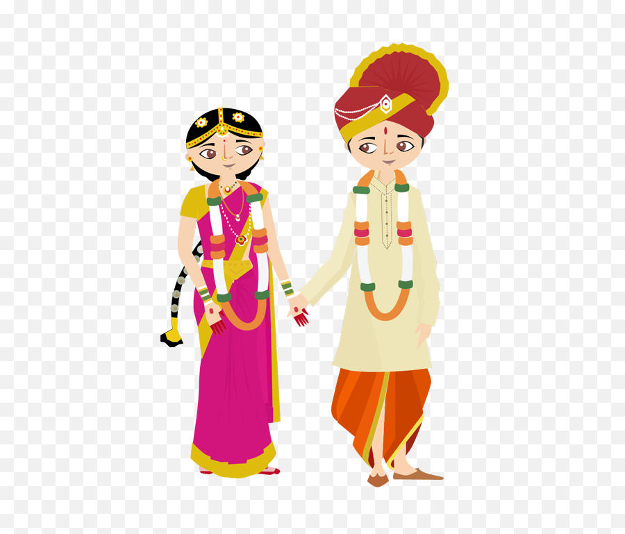 Hindu Wedding Vector Png - Vector Hindu Wedding Png,Wedding Vector Png