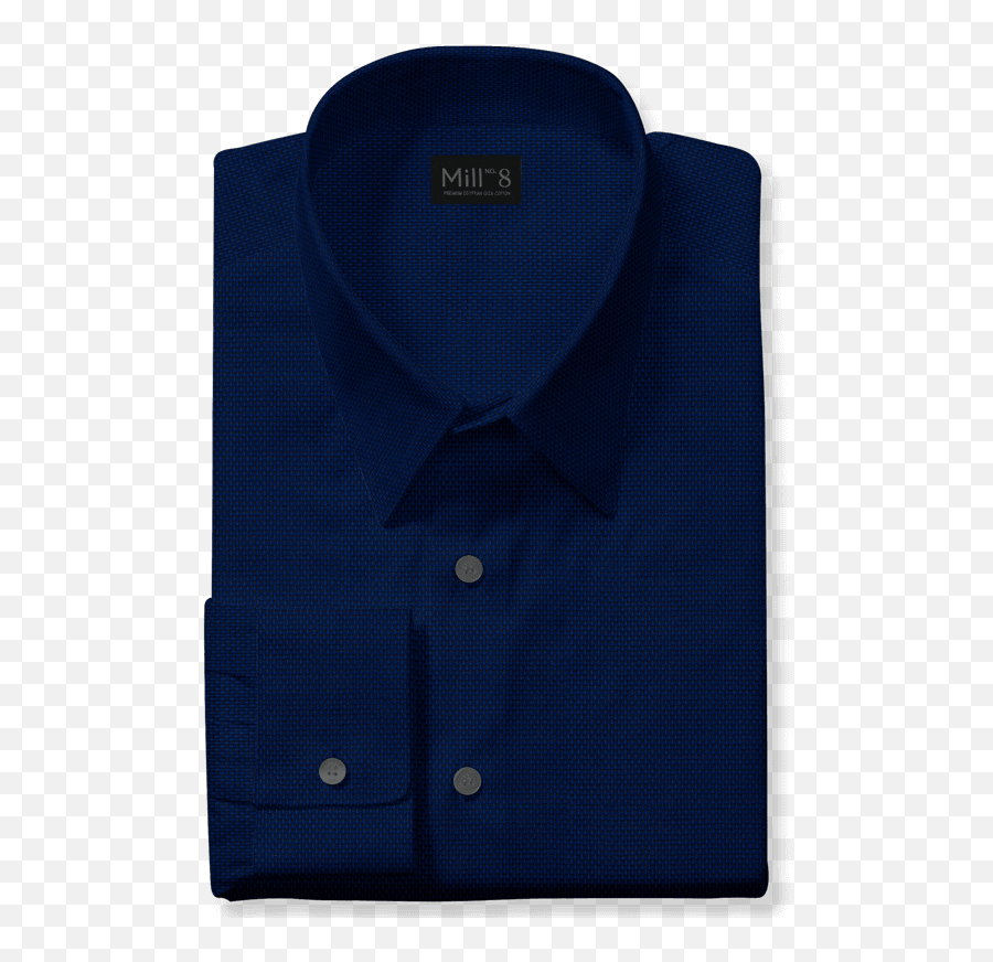 Menu0027s Dark Blue Dobby Custom Dress Shirts Mill No 8 - Button Png,Dobby Png